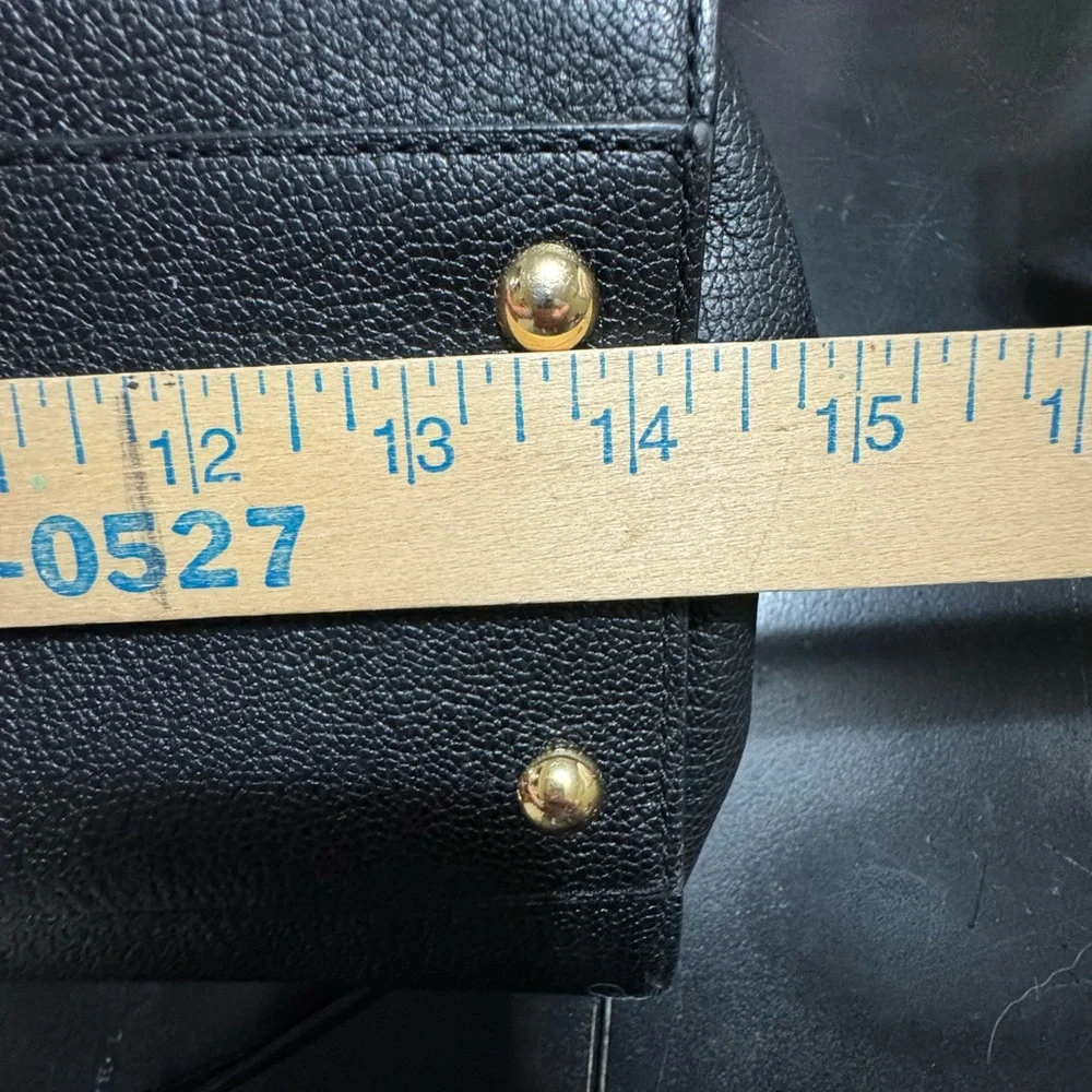Michael Kors Black Leather Hamilton Satchel, Like‎ New